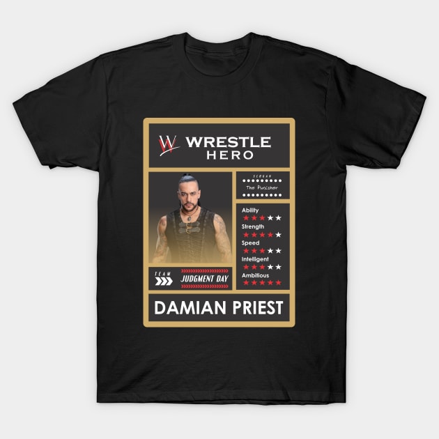 wwe card damian priest T-Shirt by Kevindoa